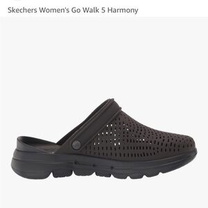 Skechers EUC “ Foamies Go Walk 5” Black Clog SIZE 6 womans never worn nwot